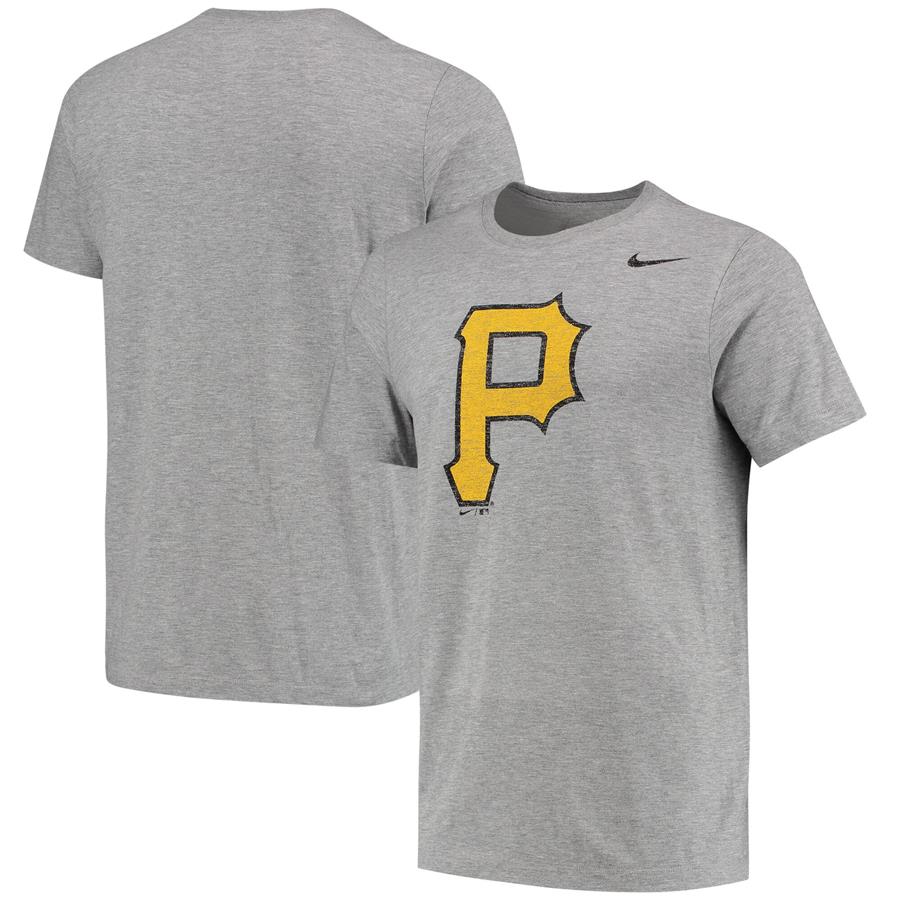 Pittsburgh Pirates Nike Vintage Trial Tri-Blend T-Shirt - Heathered Gray