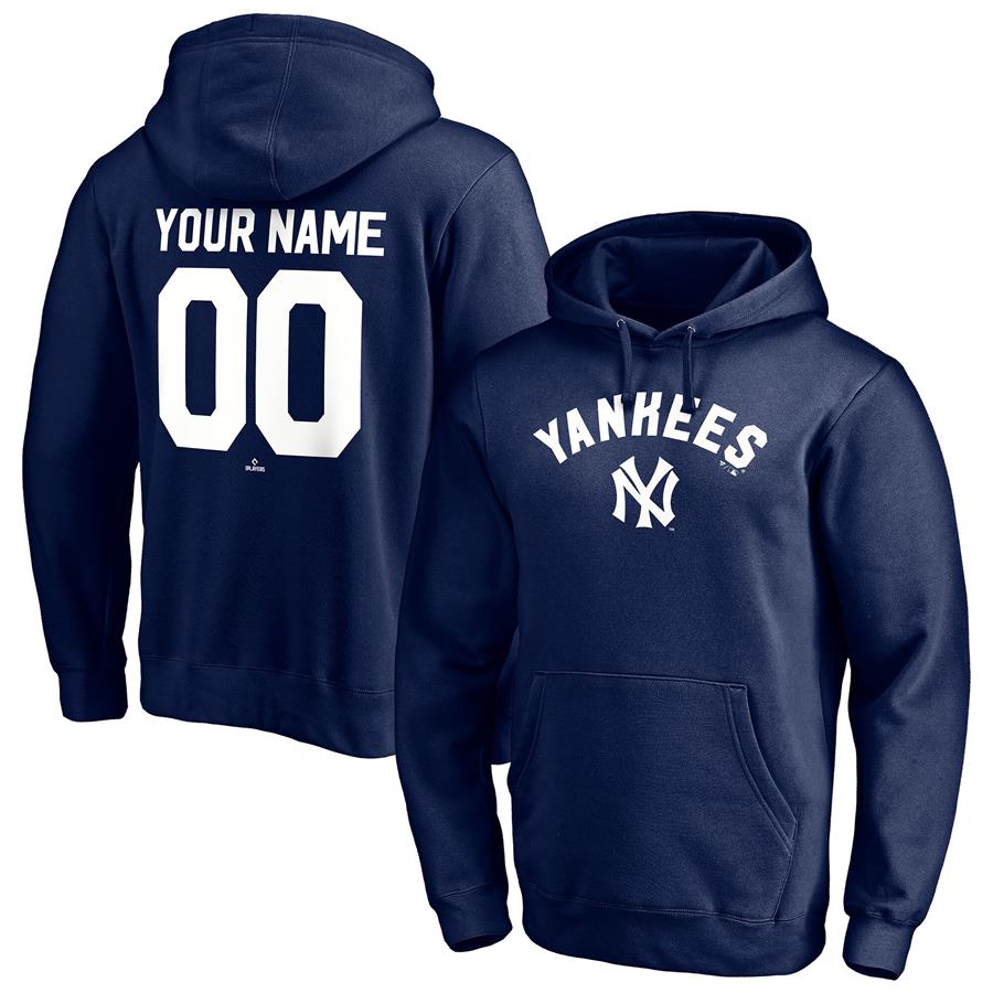 Худи New York Yankees Fanatics Branded Cooperstown Winning Streak Personalized Name & Number (тёмно-синий)
