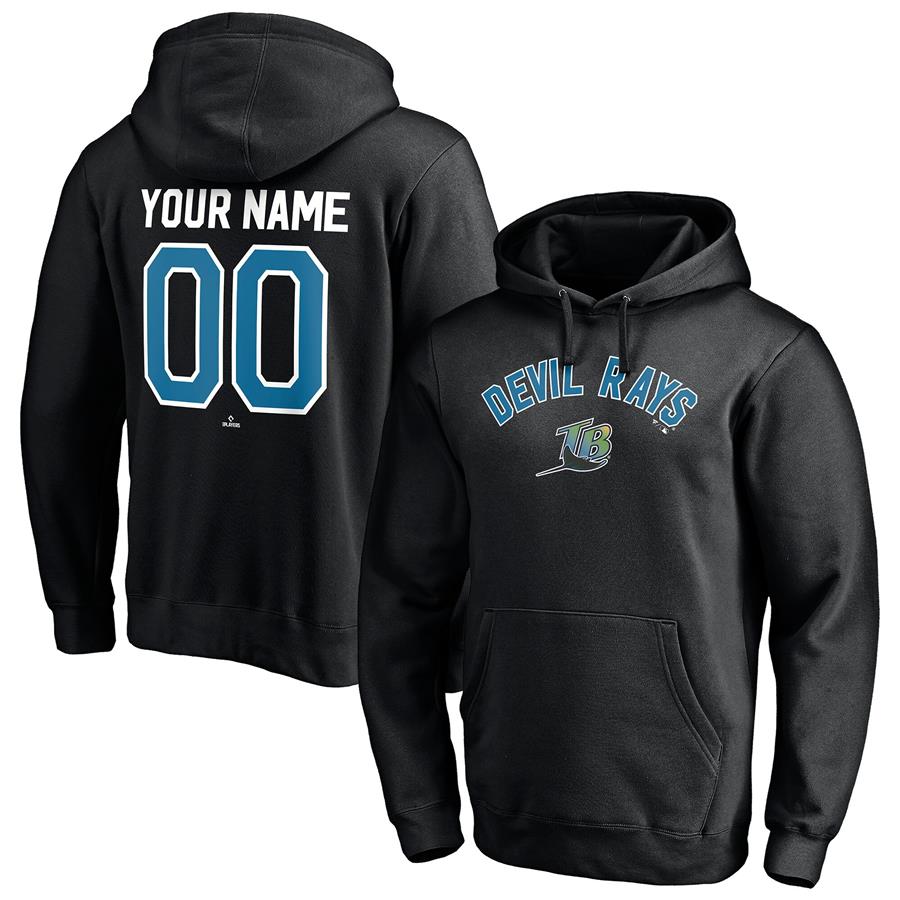 Худи Tampa Bay Rays Fanatics Branded Cooperstown Winning Streak Personalized Name & Number (чёрный)