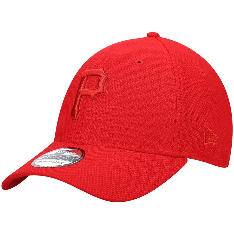 Pittsburgh Pirates New Era Logo 39THIRTY Flex Hat - Red