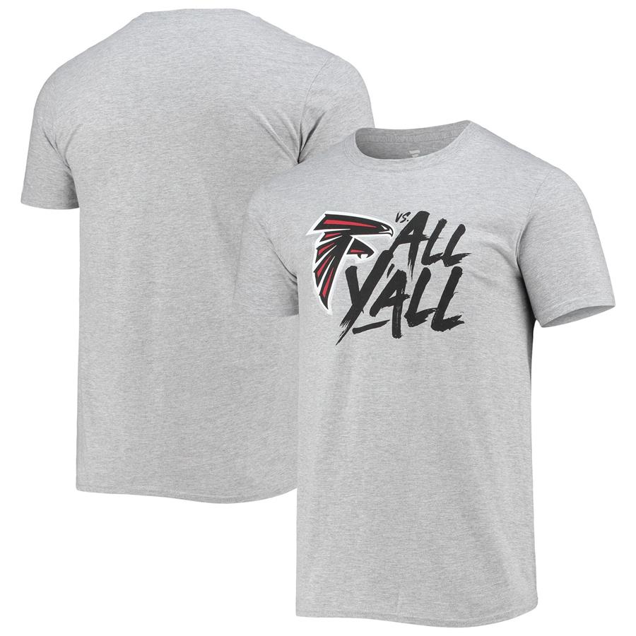 Atlanta Falcons NFL Pro Line by Fanatics Branded Vs. All Y'all T-Shirt - Gray