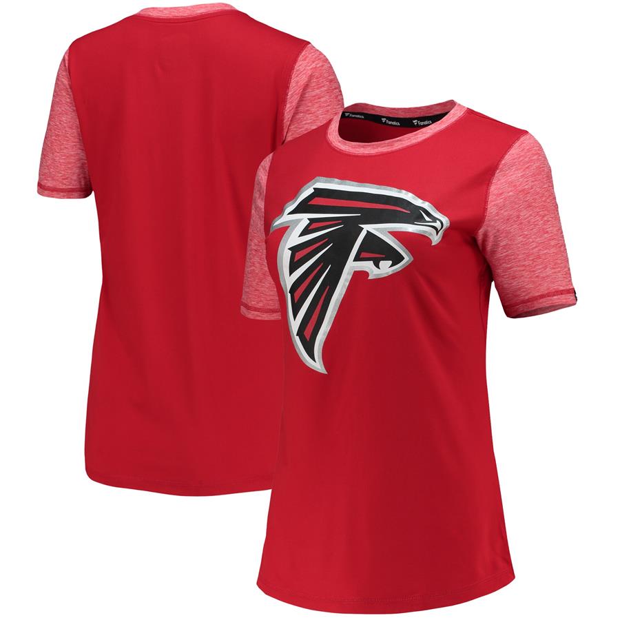 Atlanta Falcons NFL Pro Line by Fanatics Branded Women's Made 2 Move T-Shirt - Red