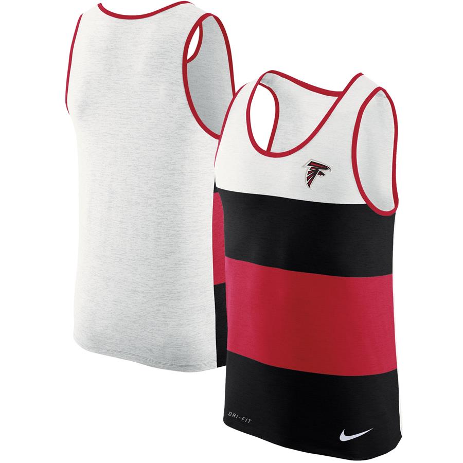 Atlanta Falcons Nike Stripe Performance Tank Top - White
