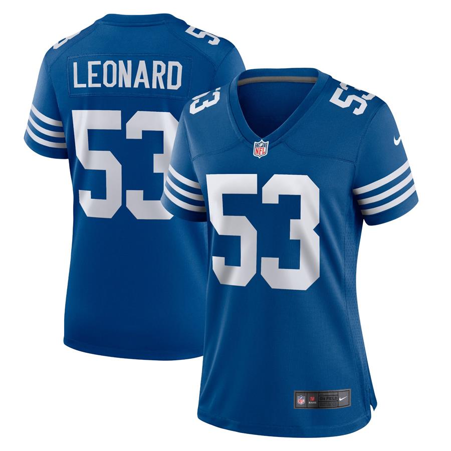 Darius Leonard Indianapolis Colts Nike Women's Alternate Game Jersey - Royal