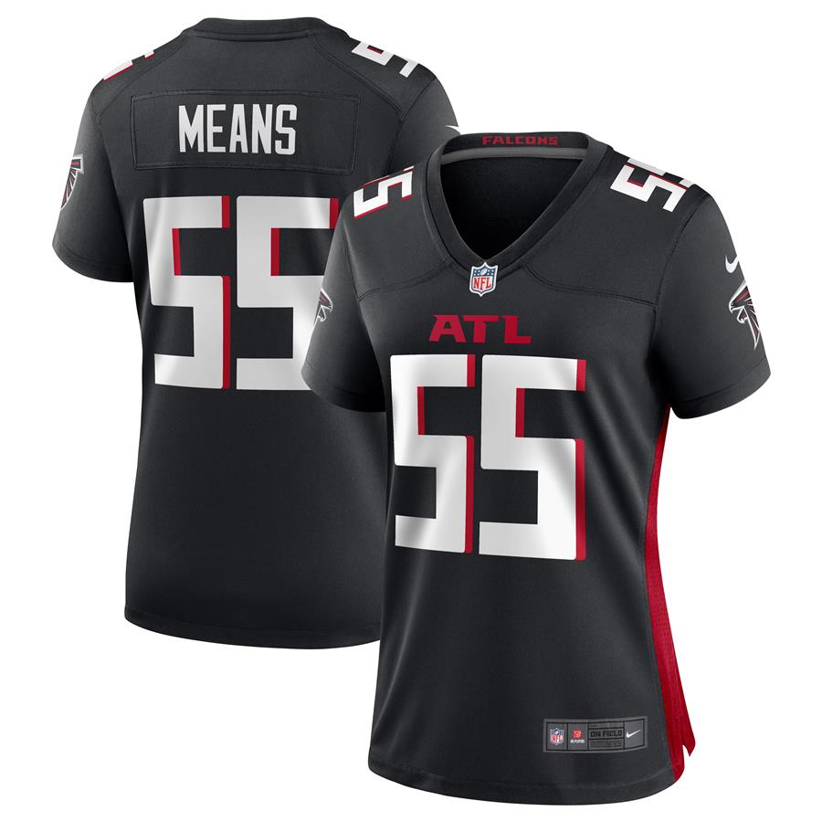 Steven Means Atlanta Falcons Nike Women's Game Jersey - Black