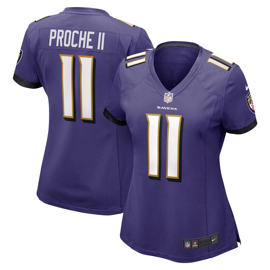 James Proche II Baltimore Ravens Nike Women's Game Jersey - Purple