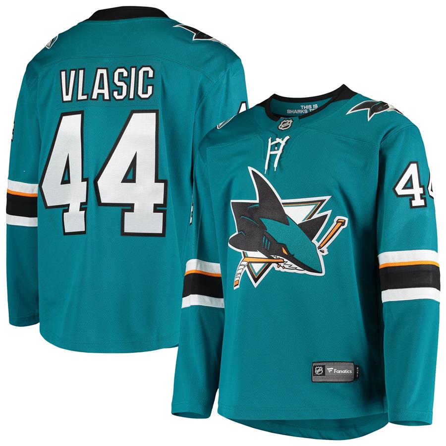 Marc-Edouard Vlasic San Jose Sharks Fanatics Branded Breakaway Home Player Jersey - Teal
