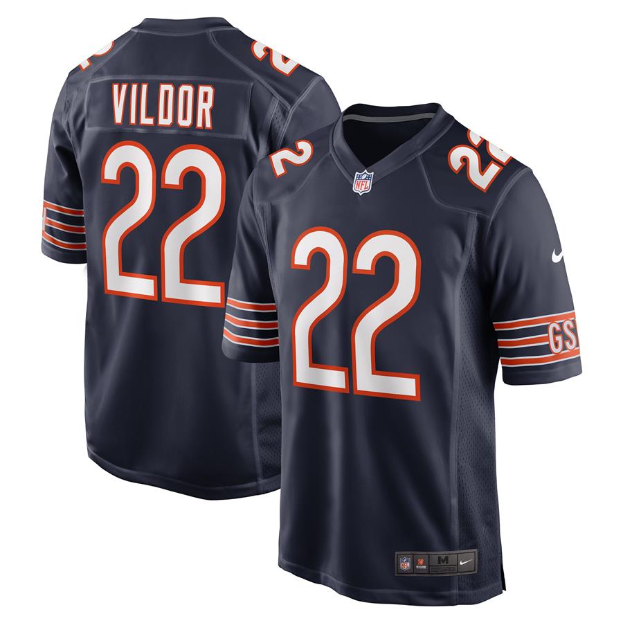 Kindle Vildor Chicago Bears Nike Game Jersey - Navy