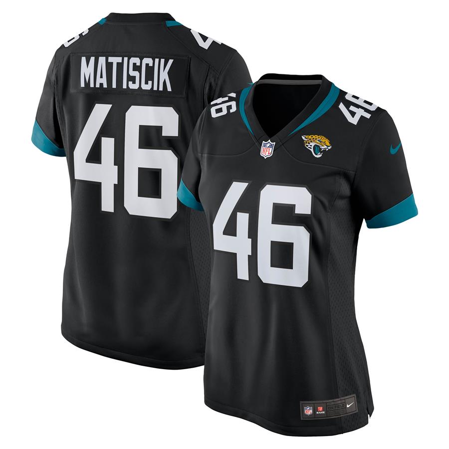 Ross Matiscik Jacksonville Jaguars Nike Women's Game Jersey - Black