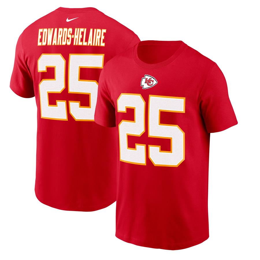 Clyde Edwards-Helaire Kansas City Chiefs Nike Player Name & Number T-Shirt - Red