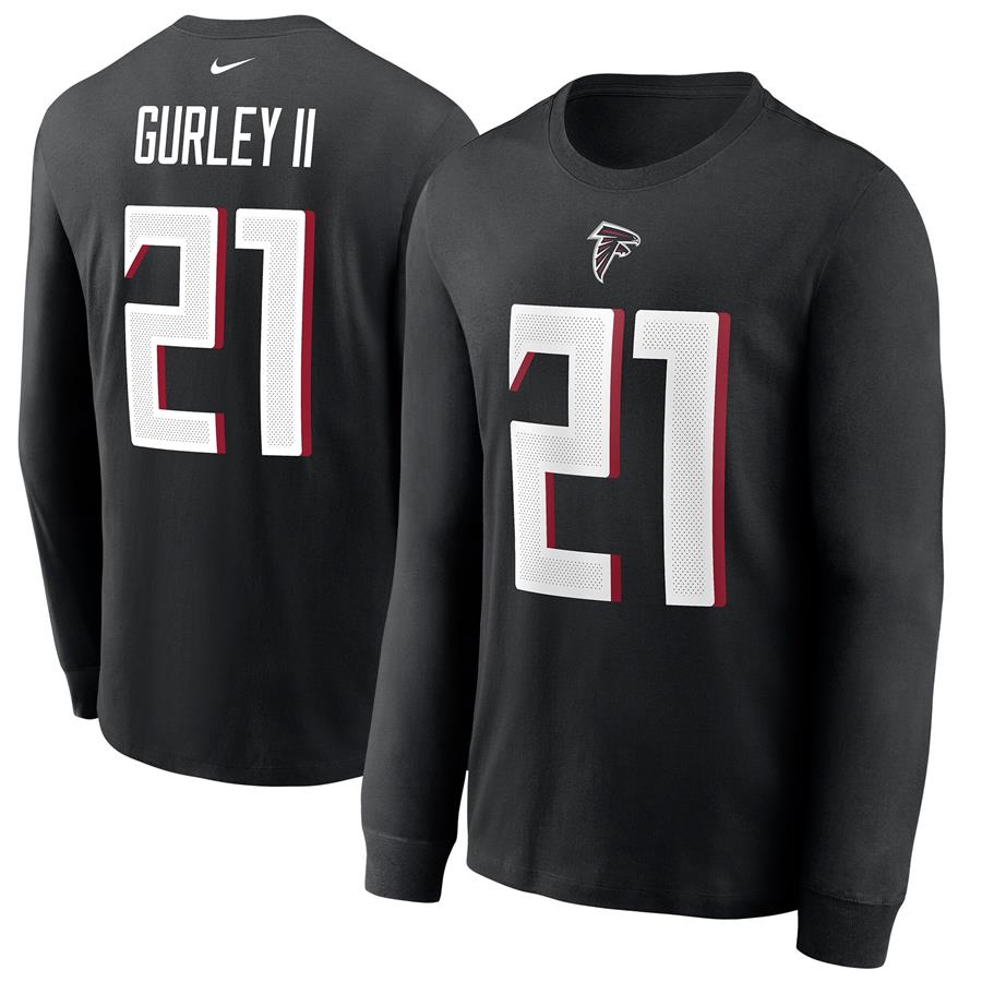 Todd Gurley II Atlanta Falcons Nike Player Name & Number Long Sleeve T-Shirt - Black