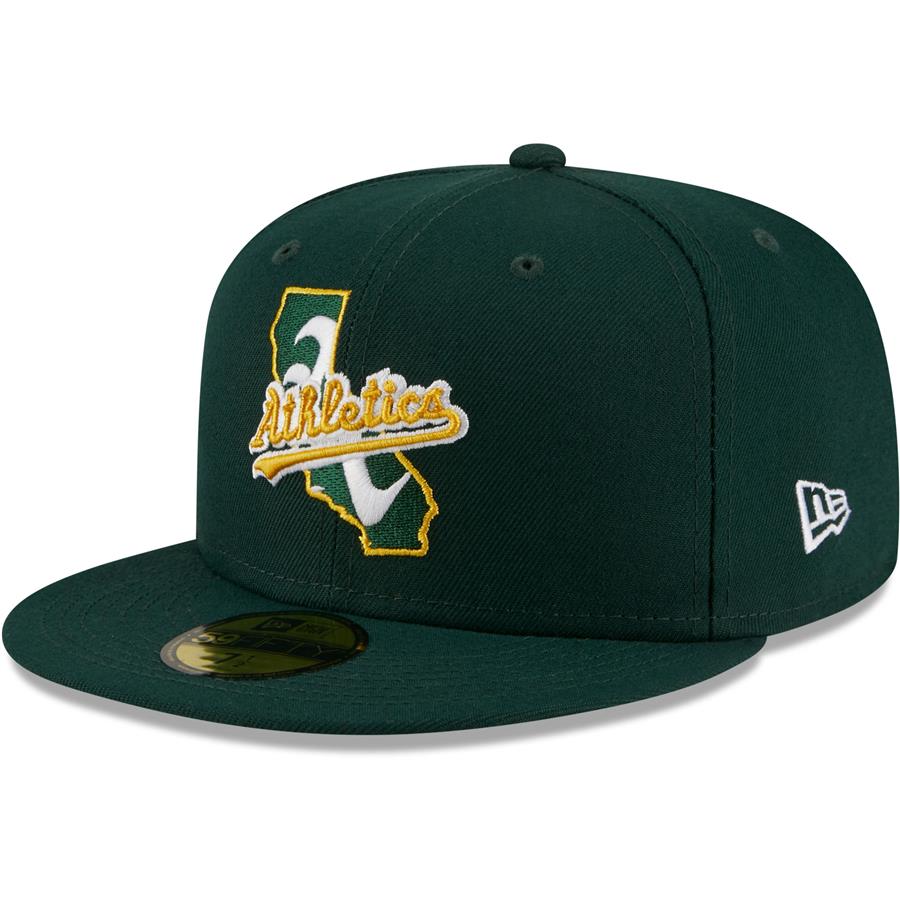 Oakland Athletics New Era Local II 59FIFTY Fitted Hat - Green