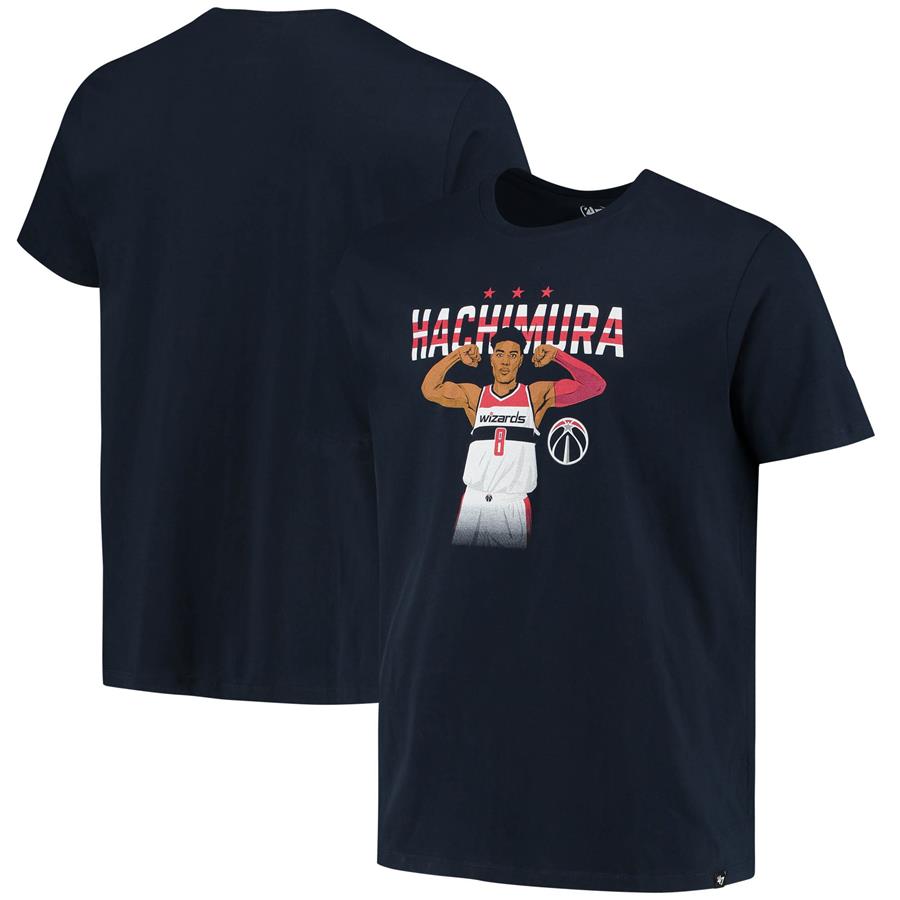 Rui Hachimura Washington Wizards '47 Flex Player Graphic T-Shirt - Navy