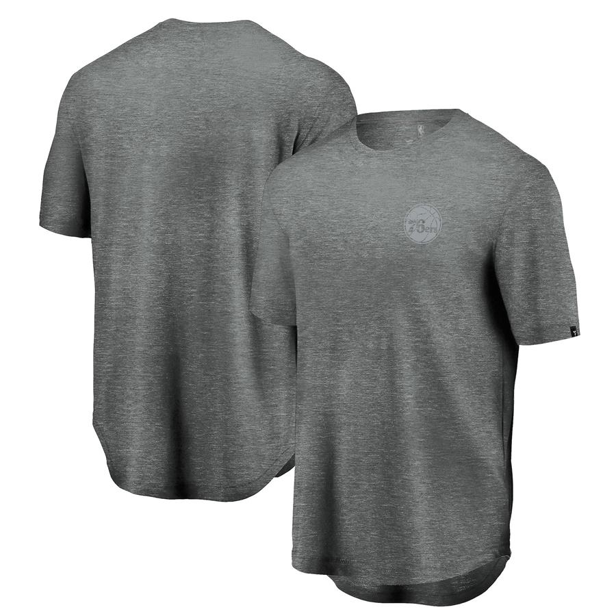 Philadelphia 76ers Fanatics Branded Versalux First Time Around T-Shirt - Heathered Gray