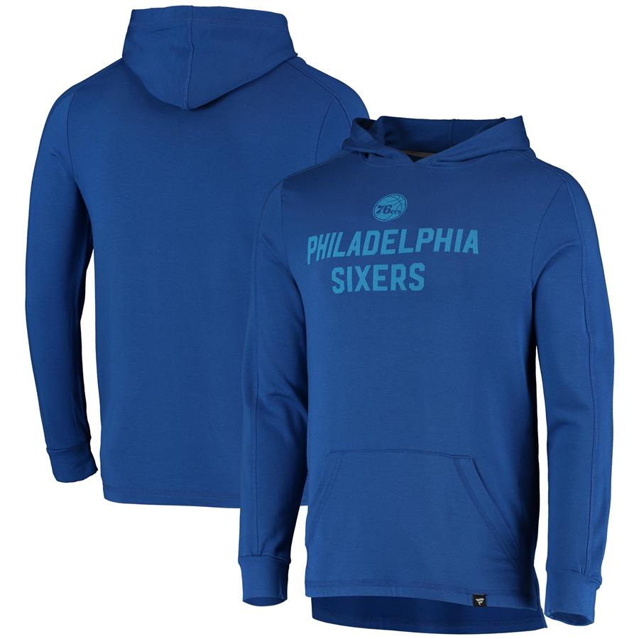 Philadelphia 76ers Fanatics Branded Versalux Running Hard Tri-Blend Pullover Hoodie - Royal