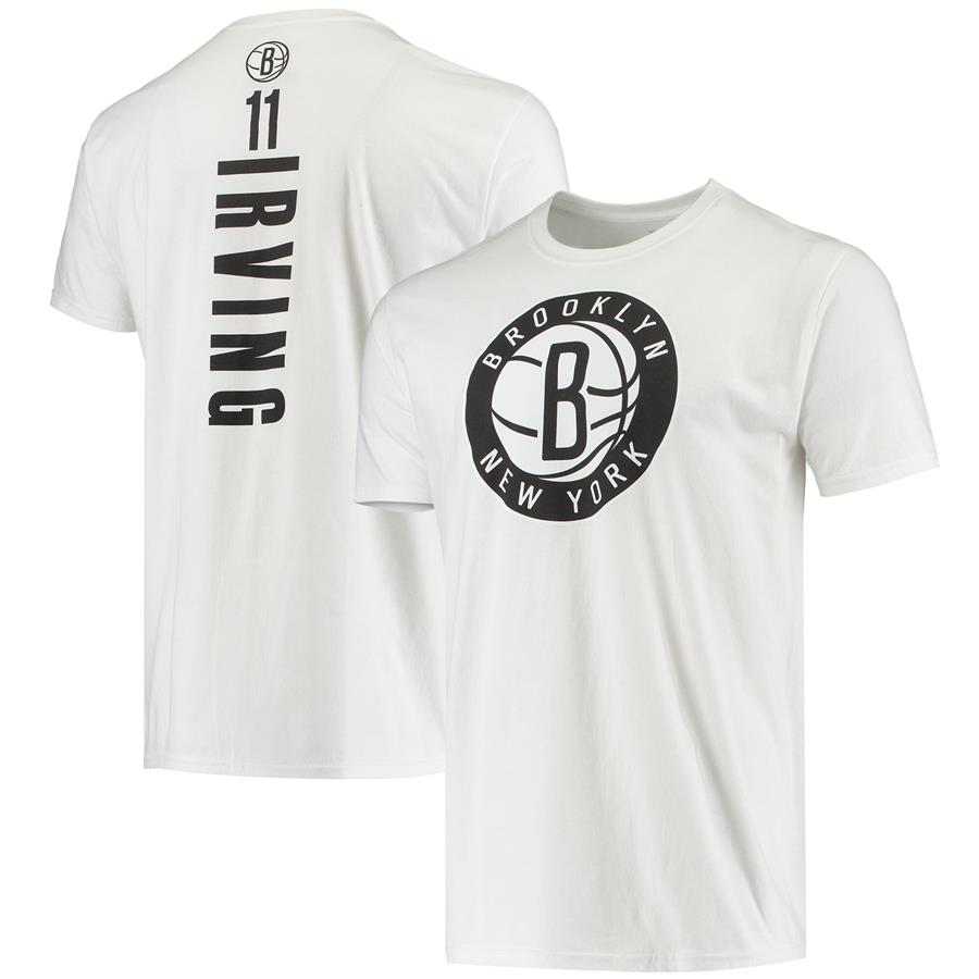 Kyrie Irving Brooklyn Nets Adult Playmaker Name & Number T-Shirt - White