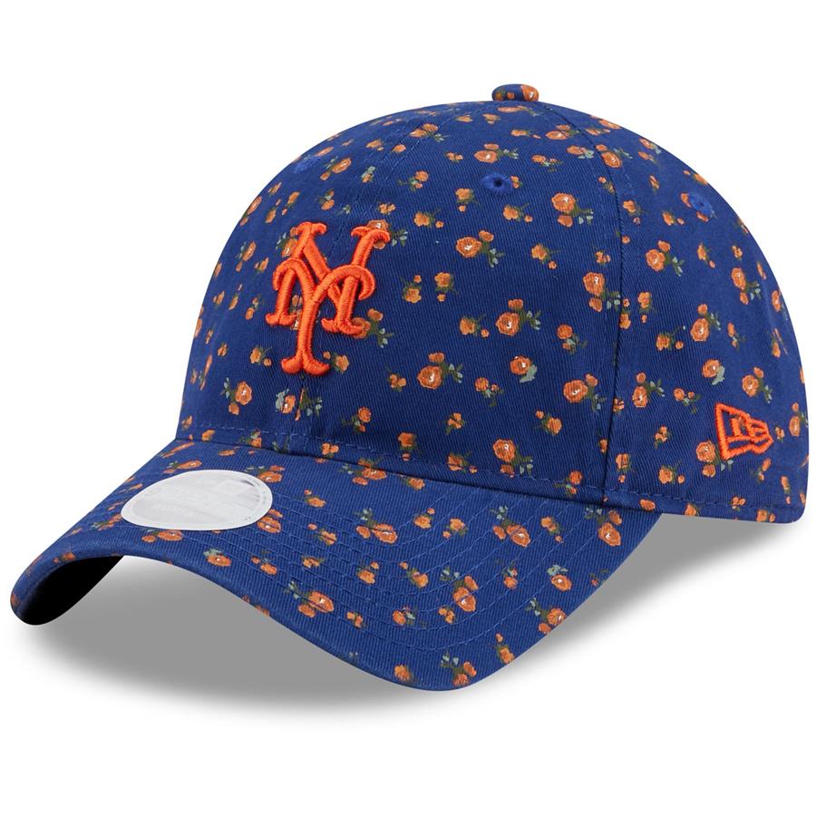 New York Mets New Era Women's Floral 9TWENTY Adjustable Hat - Royal