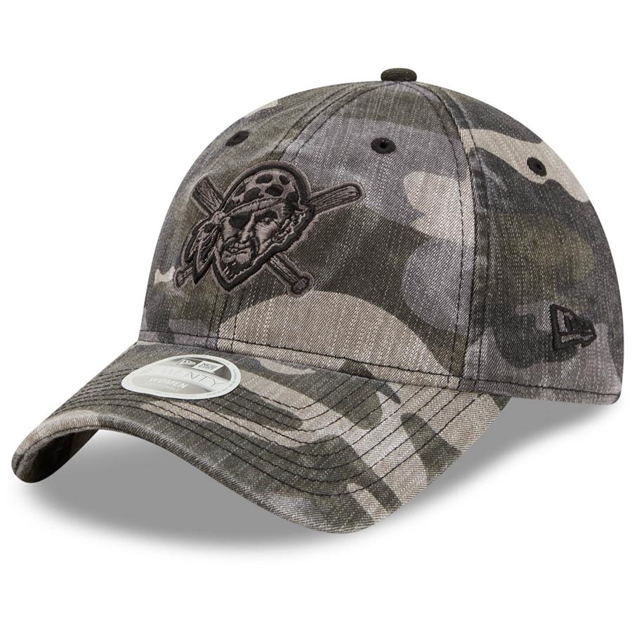 Pittsburgh Pirates New Era Women's Alternate Team Logo 9TWENTY Adjustable Hat - Camo
