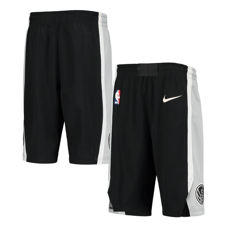 San Antonio Spurs Nike Authentic Swingman Performance Shorts - Black