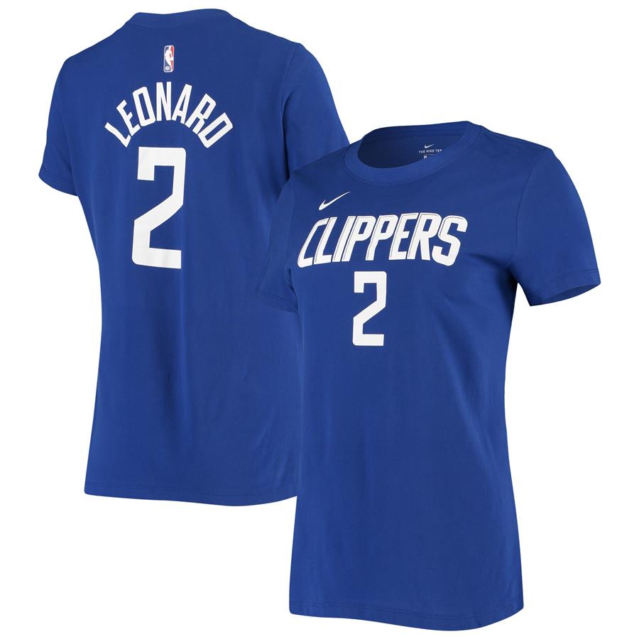 Kawhi Leonard LA Clippers Nike Women's Name & Number Performance T-Shirt - Royal