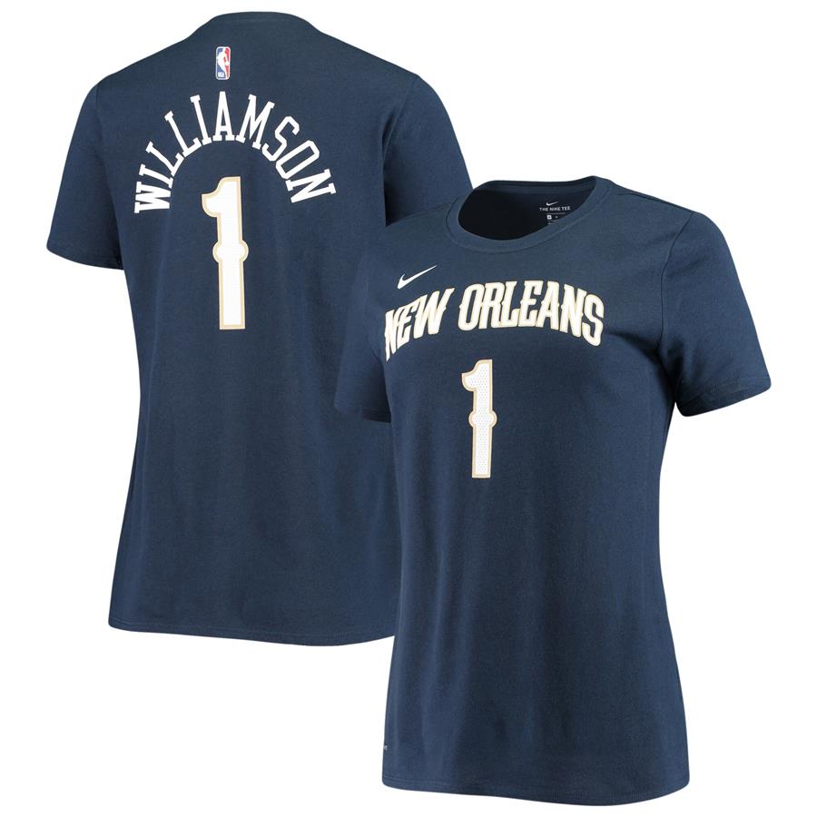 Zion Williamson New Orleans Pelicans Nike Women's Name & Number Performance T-Shirt - Navy