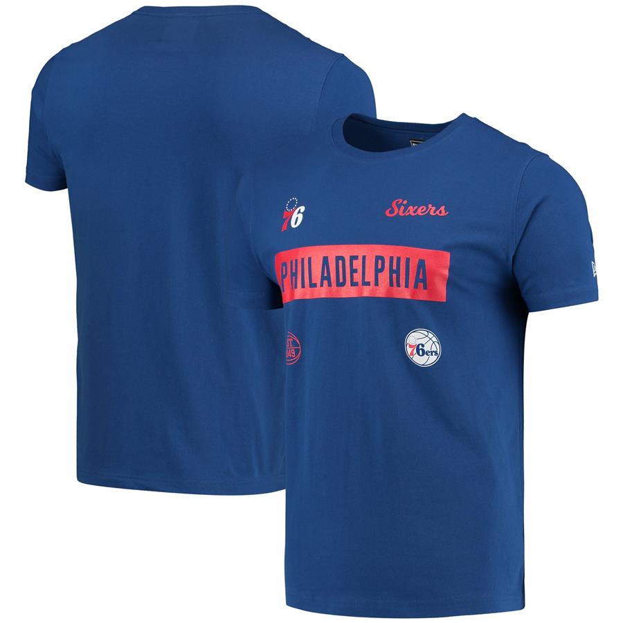 Philadelphia 76ers New Era Team T-Shirt - Royal