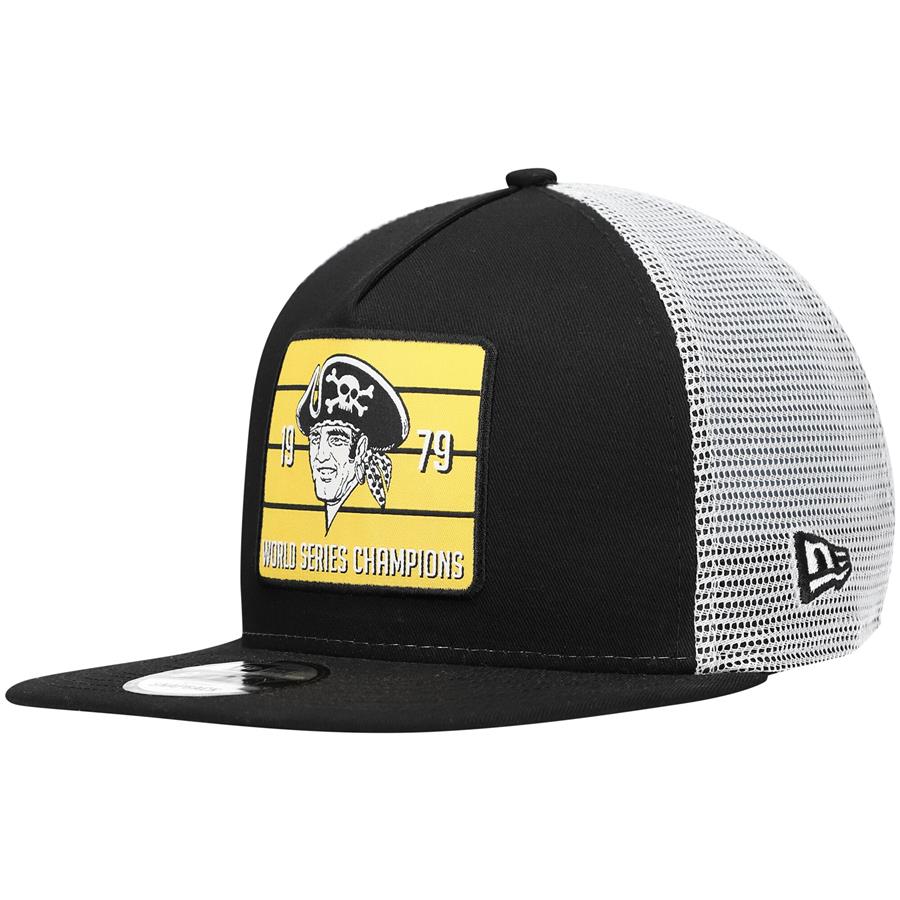 Pittsburgh Pirates New Era 1979 World Series Champions Trucker 9FIFTY Snapback Hat - Black