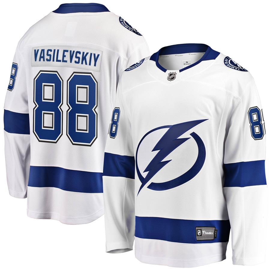 Andrei Vasilevskiy Tampa Bay Lightning Fanatics Branded Away Premier Breakaway Player Jersey - White