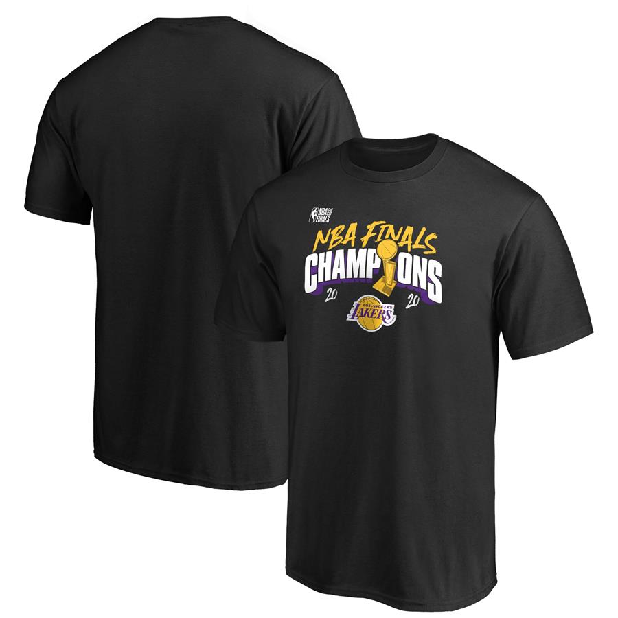 Los Angeles Lakers Fanatics Branded 2020 NBA Finals Champions Shot Clock T-Shirt - Black