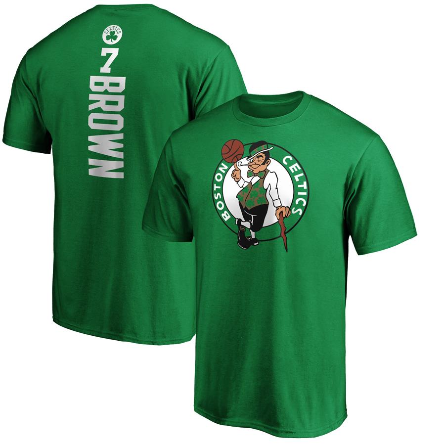 Jaylen Brown Boston Celtics Fanatics Branded Playmaker Name & Number T-Shirt - Kelly Green