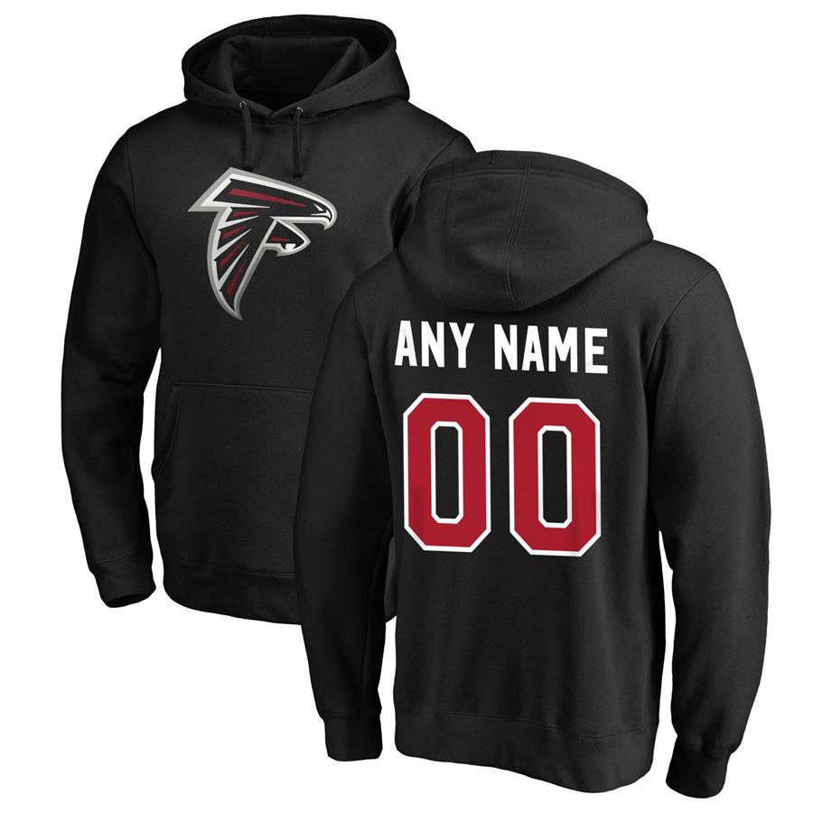 Atlanta Falcons Fanatics Branded Personalized Winning Streak Pullover Hoodie - Black