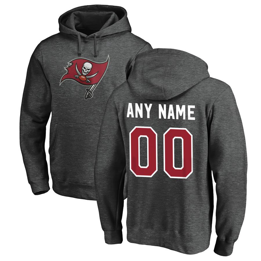 Tampa Bay Buccaneers Fanatics Branded Personalized Winning Streak Pullover Hoodie - Charcoal