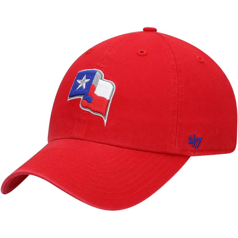 Texas Rangers '47 Flag Clean Up Adjustable Hat - Red
