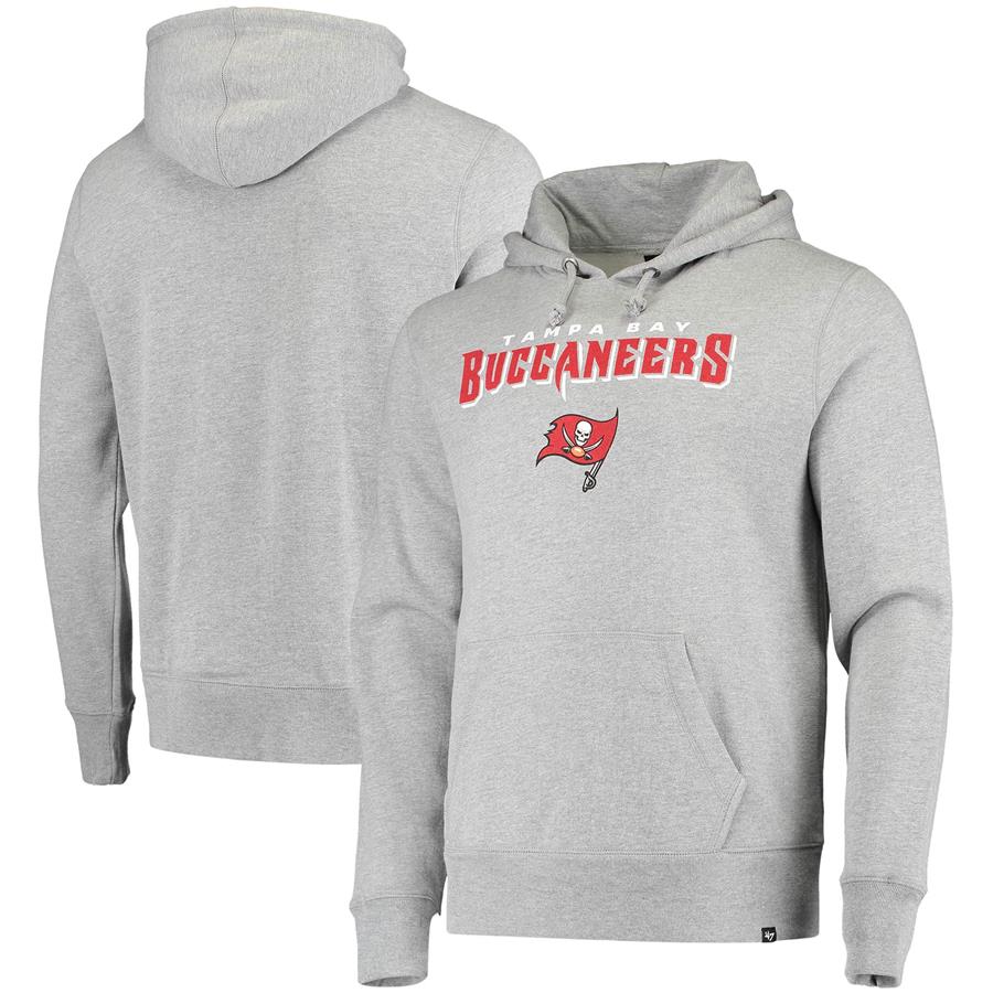 Tampa Bay Buccaneers '47 Pregame Headline Pullover Hoodie - Heathered Gray