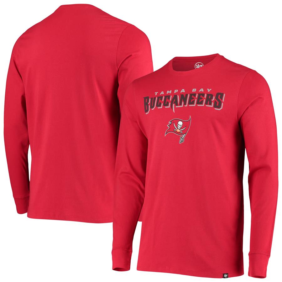 Tampa Bay Buccaneers '47 Blockout Super Rival Long Sleeve T-Shirt - Red