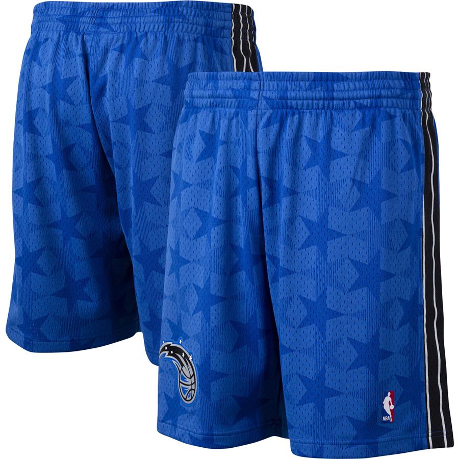 Orlando Magic Mitchell & Ness Hardwood Classics Logo Swingman Shorts - Blue