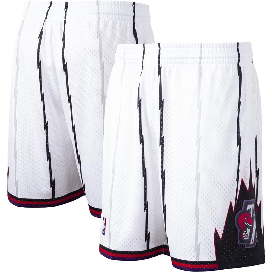 Toronto Raptors Mitchell & Ness Hardwood Classics Swingman Shorts - White