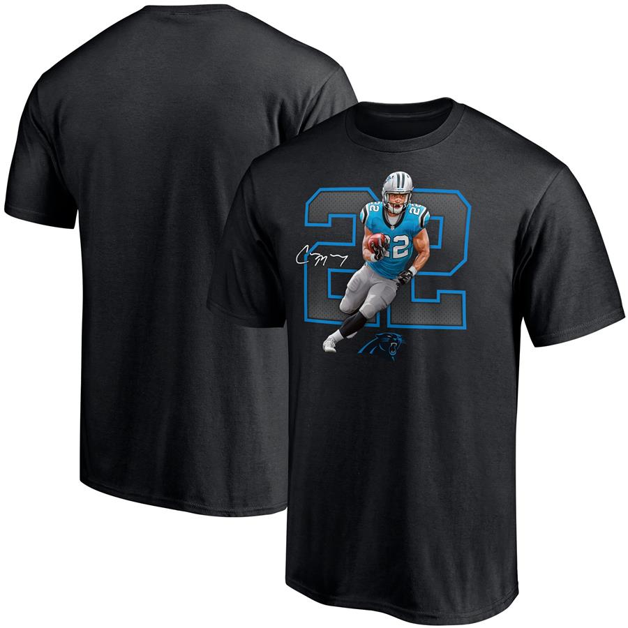 Christian McCaffrey Carolina Panthers Fanatics Branded Powerhouse Player Graphic T-Shirt - Black
