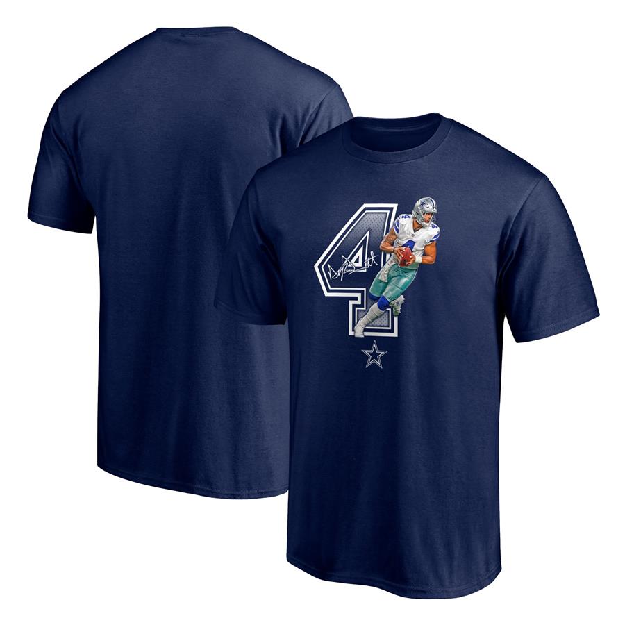 Dak Prescott Dallas Cowboys Fanatics Branded Powerhouse Player Graphic T-Shirt - Navy