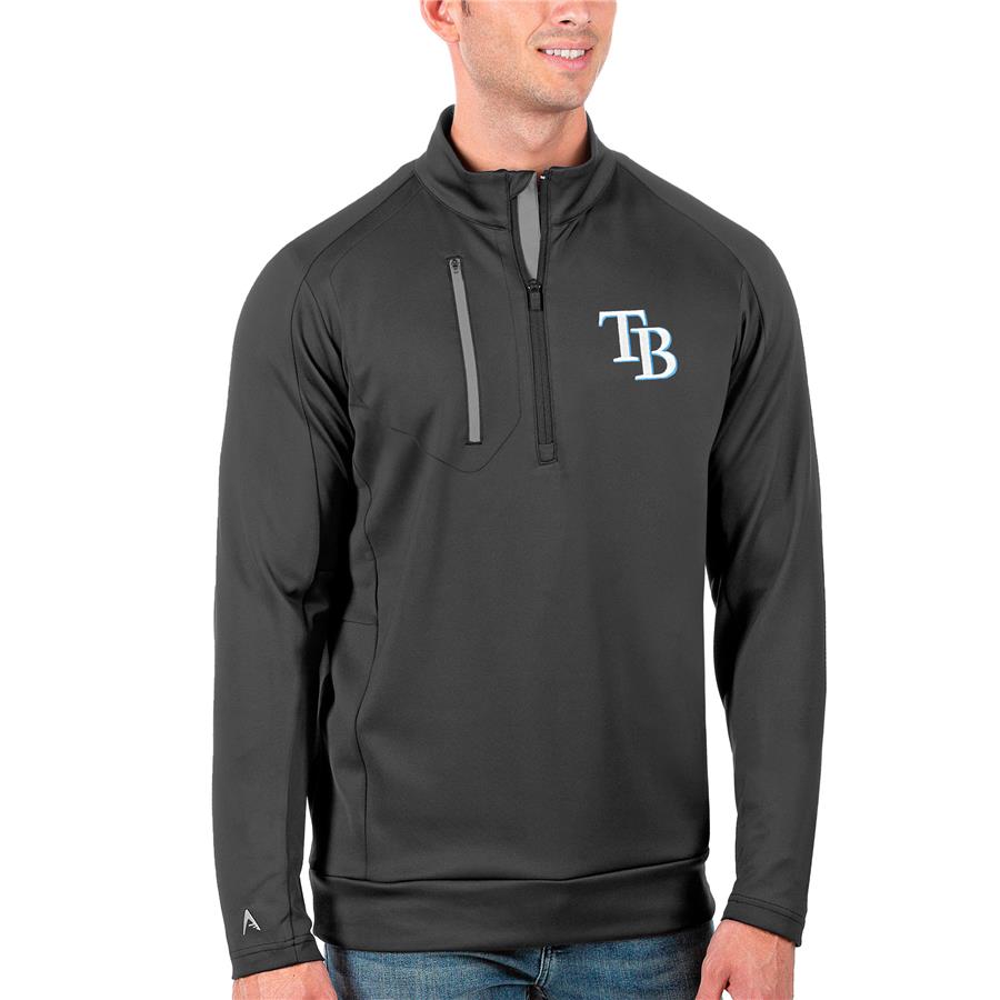 Tampa Bay Rays Antigua Generation Quarter-Zip Pullover Jacket - Gray