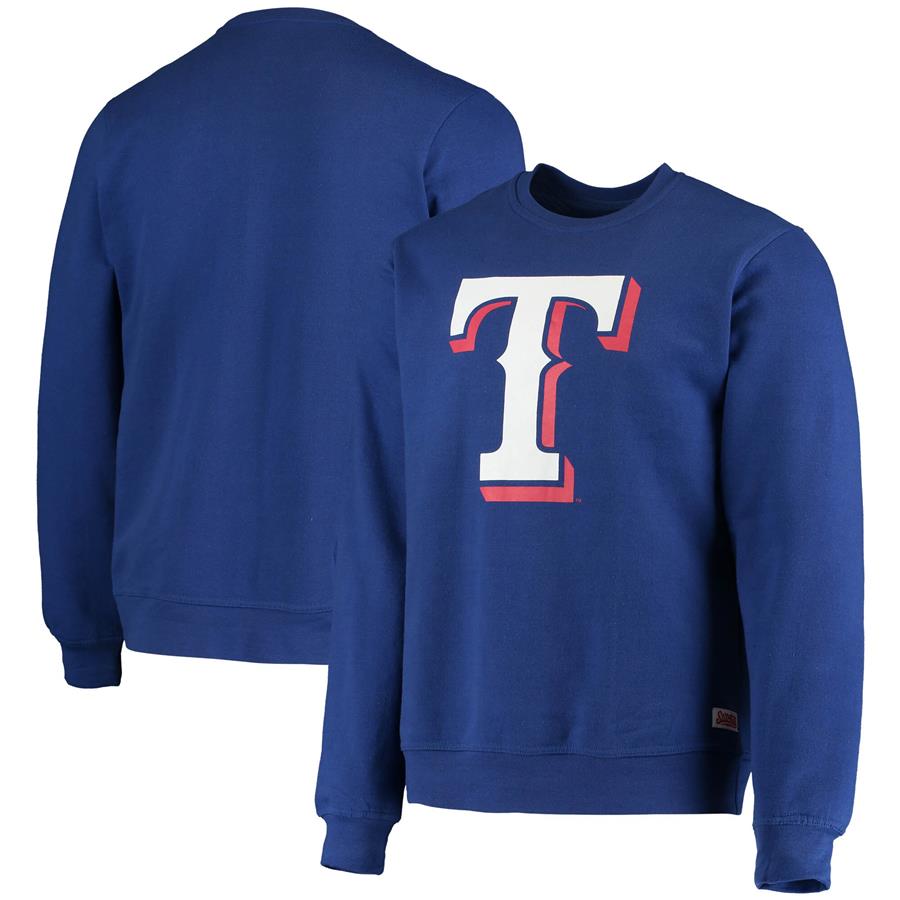 Texas Rangers Stitches Logo Sweatshirt - Royal