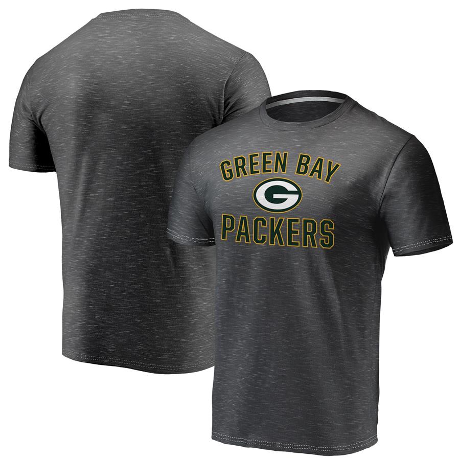 Green Bay Packers Fanatics Branded Victory Arch Space Dye T-Shirt - Charcoal