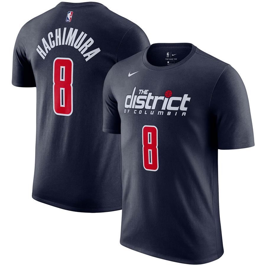 Rui Hachimura Washington Wizards Nike Name & Number Performance T-Shirt - Navy