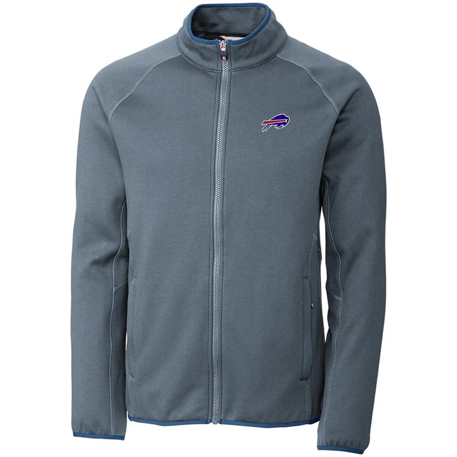 Buffalo Bills Cutter & Buck Discovery Windblock Full-Zip Jacket - Gray