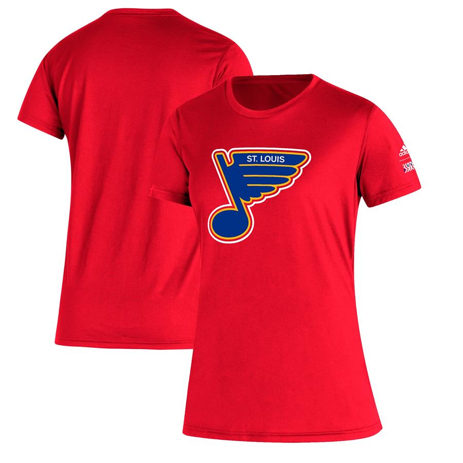 St. Louis Blues adidas Women's Reverse Retro Creator T-Shirt - Red