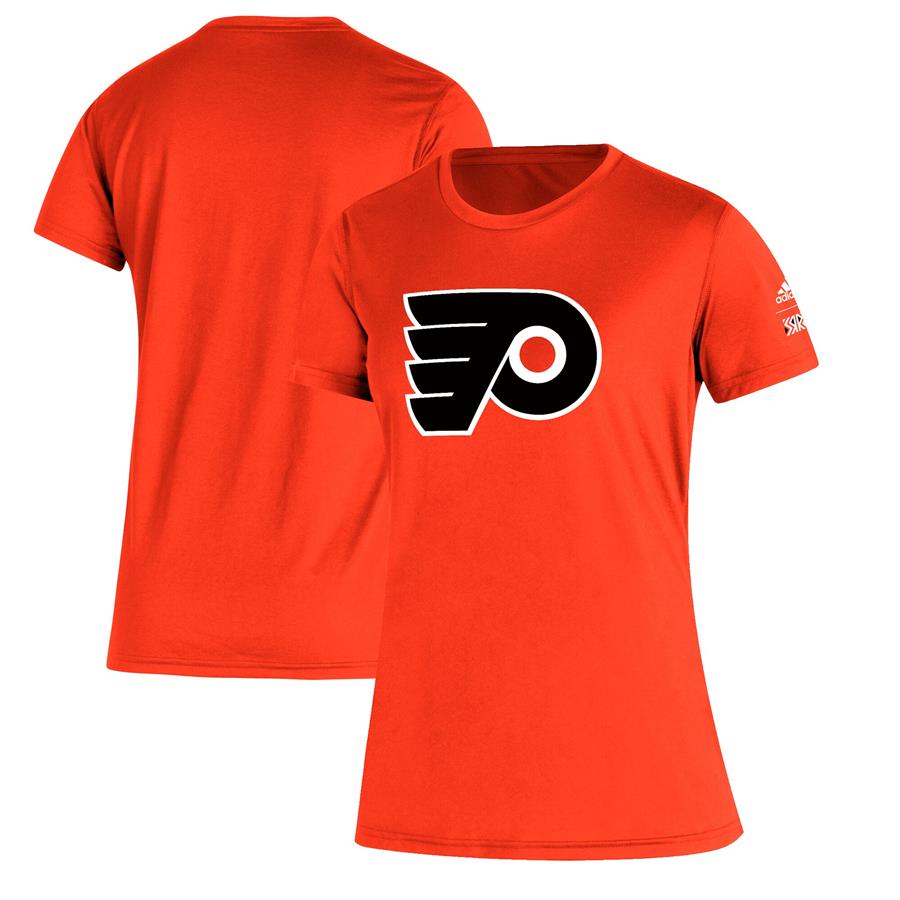 Philadelphia Flyers adidas Women's Reverse Retro Creator T-Shirt - Orange