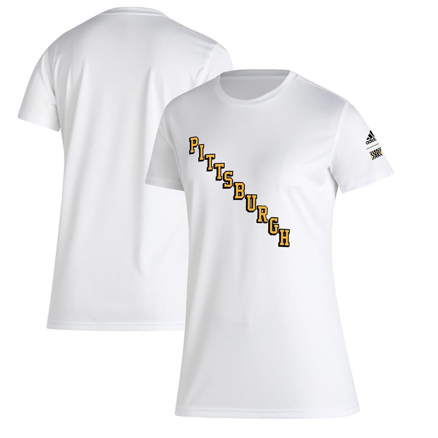 Pittsburgh Penguins adidas Women's Reverse Retro Creator T-Shirt - White