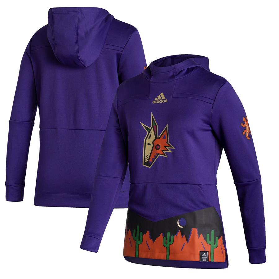 Arizona Coyotes adidas Women's Reverse Retro Pullover Hoodie - Purple