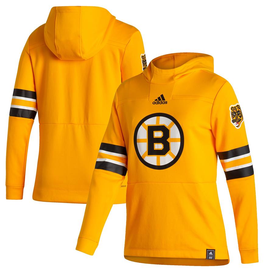 Boston Bruins adidas Women's Reverse Retro Pullover Hoodie - Gold