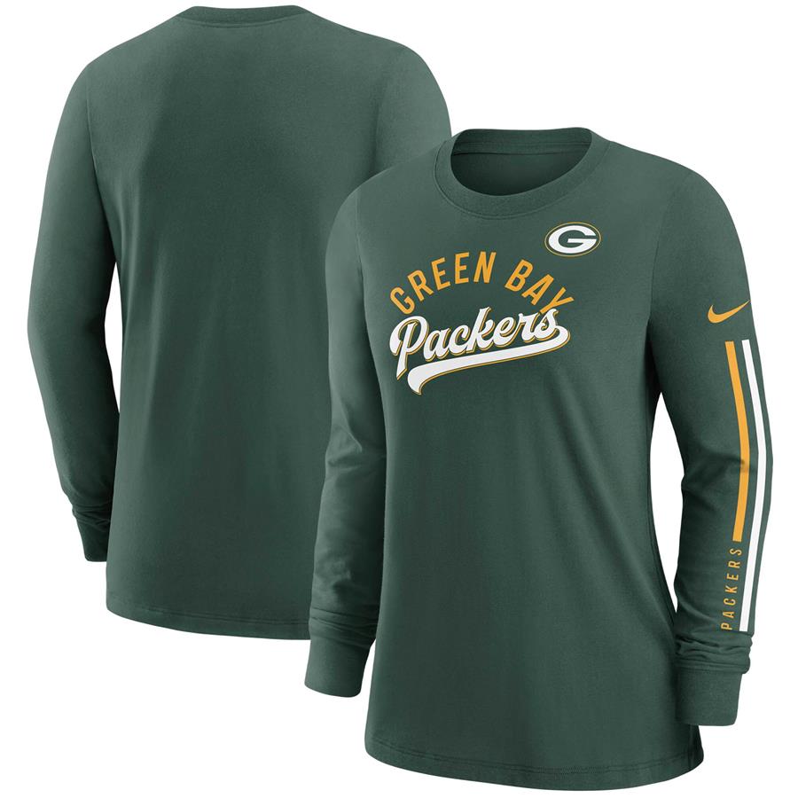 Green Bay Packers Nike Women's Team Name Long Sleeve T-Shirt - Green